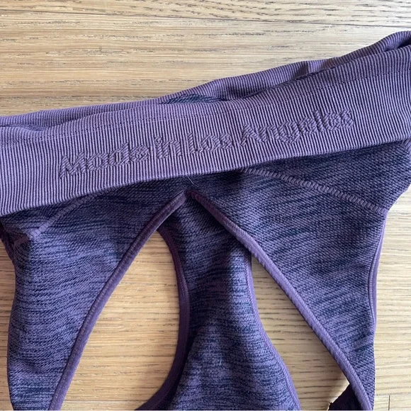 Avocado Danielle full set Deep V Bra & Stripe Legging Set - Huckleberry XS/S - Picture 10 of 10